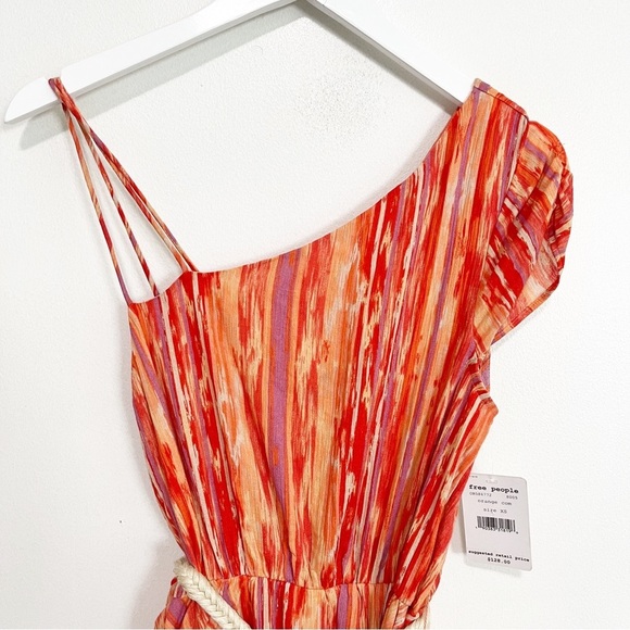 BOGO! NWT Free People Heart Asymmetric Mini Tiered Boho Dress XS - Picture 4 of 9